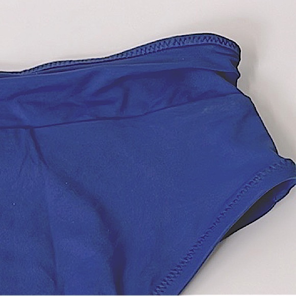 NWT Vitamin A blue high waisted EMMI swim bikini bottom size 10/ L limited ed. - Picture 10 of 12